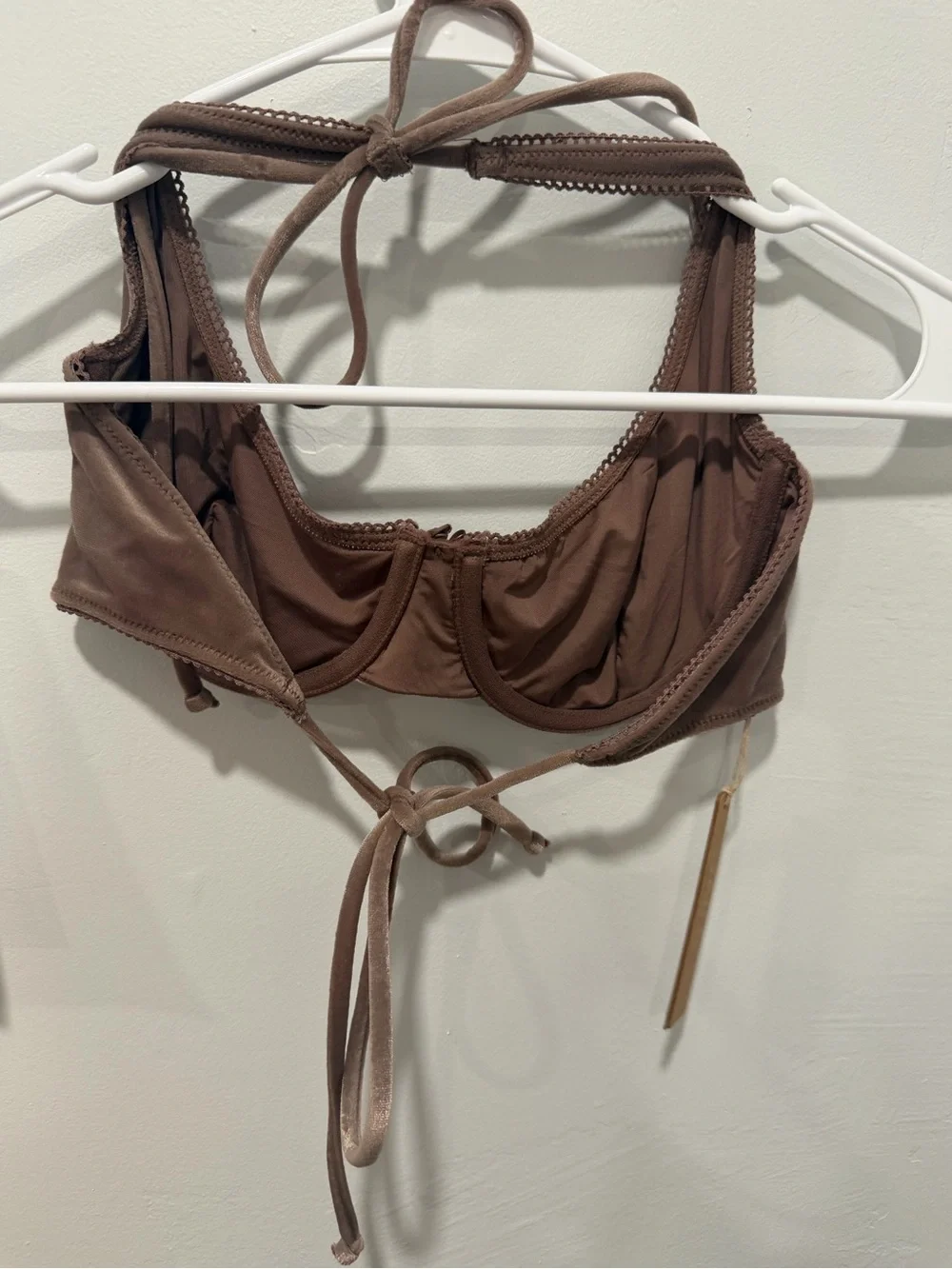 SKIMS Velvet Swim Underwire Scoop Top